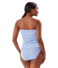 Tommy Bahama Breaker Bay Striped Bandeau Tankini Top by Vanessa Jane