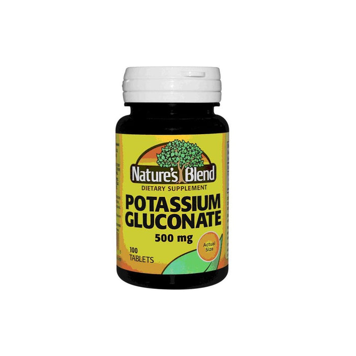 Nature's Blend Potassium Gluconate 500 Mg 100 Tablets by Pasteur Pharmacy