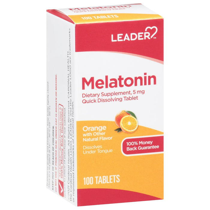 Leader™ Melatonin 5 mg – Quick Dissolving (100 Tablets) by Pasteur Pharmacy