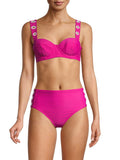 DKNY Grommet-Strap Underwire Bikini Top by Vanessa Jane