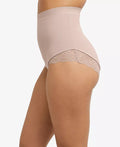 Maidenform Womens Eco Lace Mid-Brief Panty in Beige, Size Large by Vanessa Jane