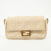 Fendi Zucca Embossed Canvas Vitello FF Crossbody Bag Grey SKU-#2551