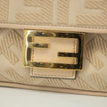 Fendi Zucca Embossed Canvas Vitello FF Crossbody Bag Grey SKU-#2551 by Bolt Boutique