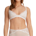Monique Lhuillier X Hanky Panky Intimates Beige Scalloped Trim Bralette Bra M by Vanessa Jane