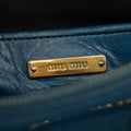Miu Miu Blue Leather 2 Way Shoulder Bag #2553 by Bolt Boutique