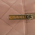 Chanel Pink Matlasse Caviar Skin Mini Boston Bag Handbag #2557 by Bolt Boutique