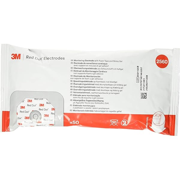 3M Red Dot Monitoring Electrodes with Tape and Gel (500 Count/Case) by Pasteur Pharmacy