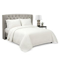 Lush Decor Ava Diamond Oversized Cotton 3 Piece Quilt Set, Size Full/Queen by Vanessa Jane