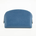 Louis Vuitton Blue Epi Leather Cosmetic Pouch #2571 by Bolt Boutique