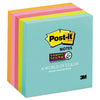 Post-it Pads in Supernova Neon Collection Colors, 3" x 3", 90 Sheets/Pad, 5 Pads/Pack