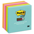 Post-it Pads in Supernova Neon Collection Colors, 3" x 3", 90 Sheets/Pad, 5 Pads/Pack