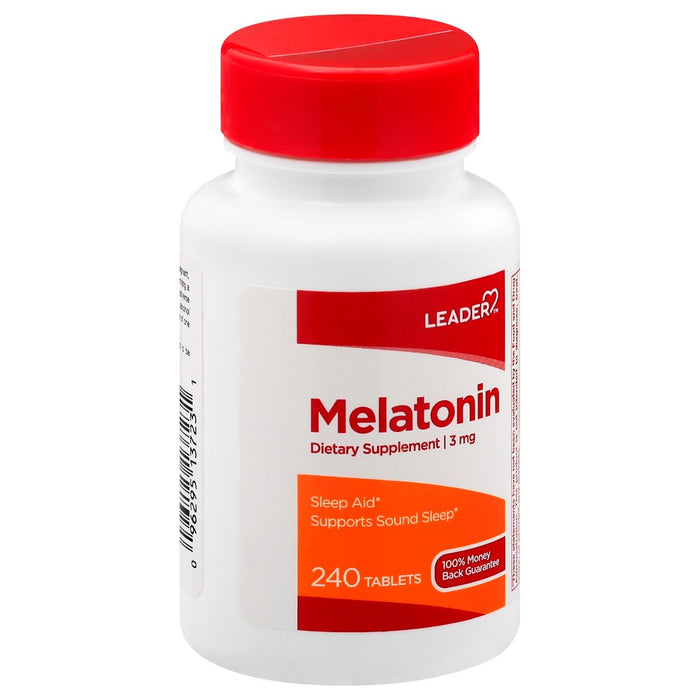 Leader Melatonin 3 Mg Tablets 240 Ct by Pasteur Pharmacy