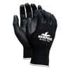 MCR Economy PU Coated Work Gloves, Black, X-Small, 1 Dozen