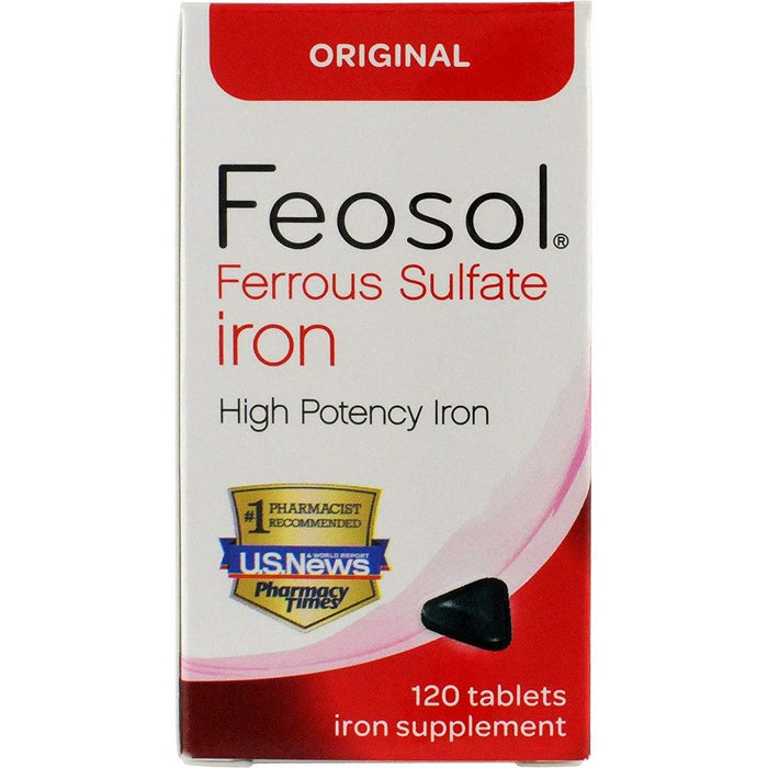 Feosol Original Ferrous Sulfate Iron Supplement Tablets by Pasteur Pharmacy