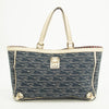 Gucci Canvas Abbey Insignia Blue Tote Bag  #2577