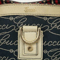 Gucci Canvas Abbey Insignia Blue Tote Bag #2577 by Bolt Boutique