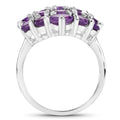 5.44 Carat Genuine Amethyst .925 Sterling Silver Ring by Bids.com