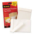 ScotchPad Label Protection Tape Sheets, 4" x 6", Clear, 25/Pad, 2 Pads/Pack