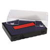 Trodat T5430 Professional Replacement Ink Pad for Trodat Custom Self-Inking Stamps, 1" x 1.63", Blue/Red