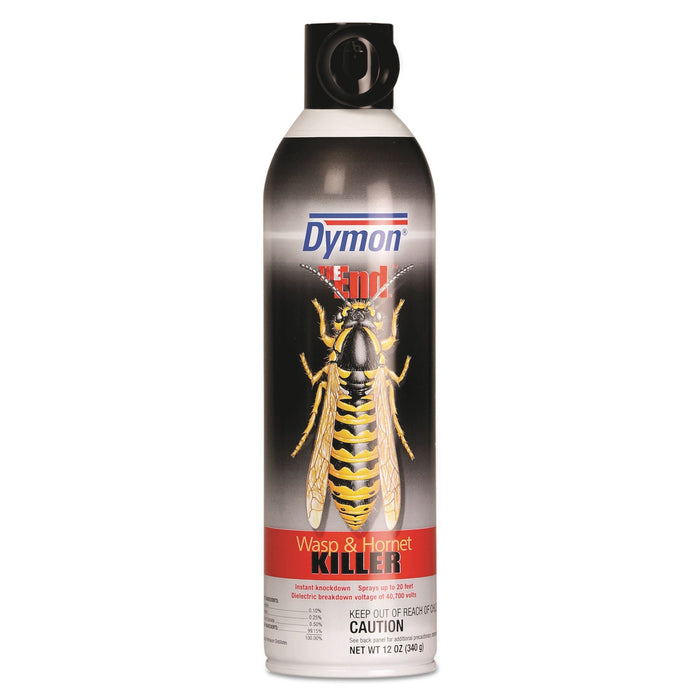 Dymon THE END. Wasp and Hornet Killer, 12 oz Aerosol Spray, 12/Carton