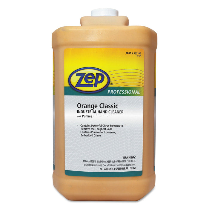 Zep Professional Industrial Hand Cleaner, Orange, 1 gal Bottle, 4/Carton