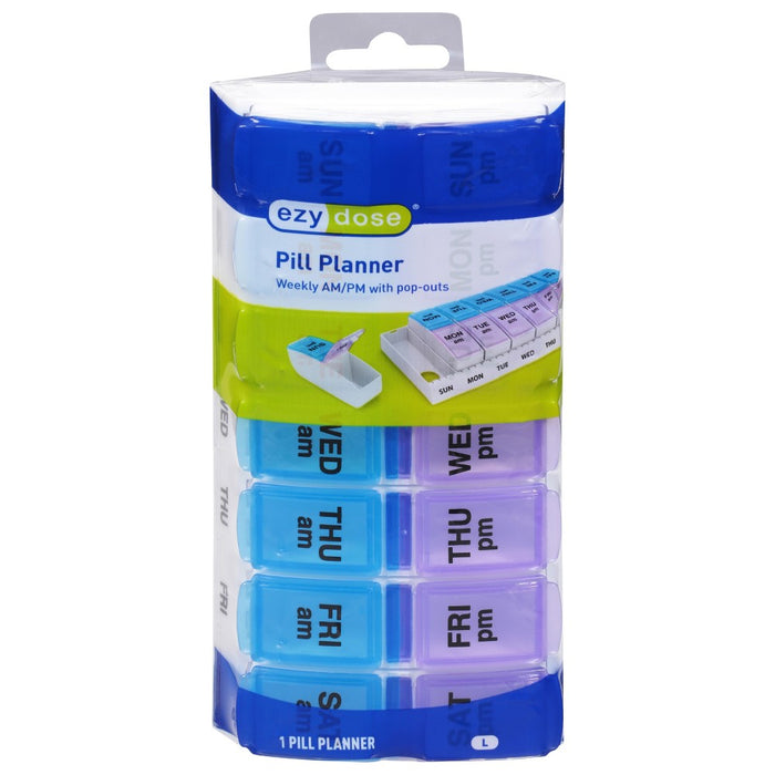 Ezy Dose Weekly AM/PM Large Pill Planner by Pasteur Pharmacy