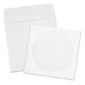 Quality Park CD/DVD Sleeves, 1 Disc Capacity, White, 250/Box