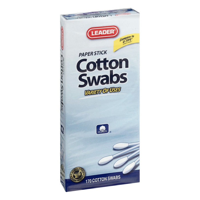 Leader Cotton Swabs 170Ct by Pasteur Pharmacy