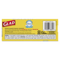 Glad OdorShield Medium Quick-Tie Trash Bags, 8 gal, 0.57 mil, 21.63" x 23", White, 26/Box