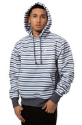Champion Mens Striped Long Sleeve Fleece Hoodie by Vanessa Jane