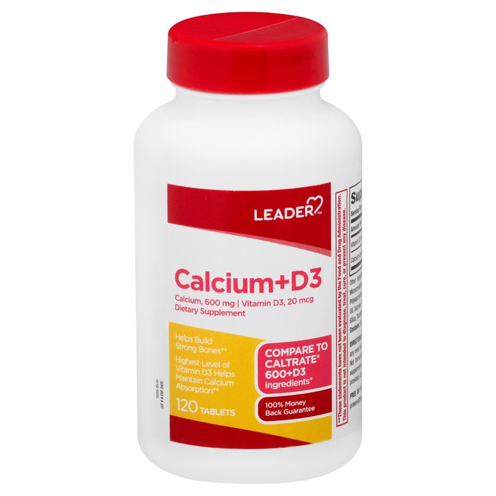 The Leader Tablets Calcium + D3 by Pasteur Pharmacy