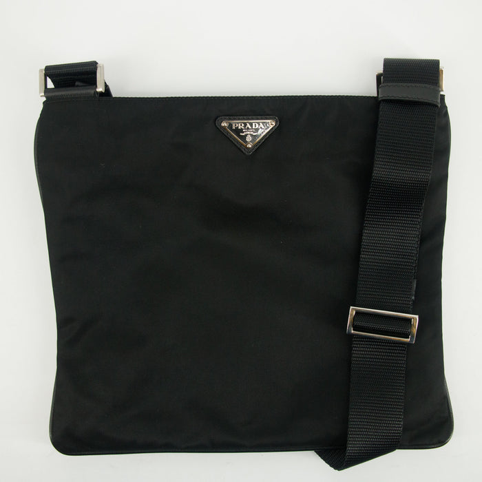 Prada Black Tessuto Nylon Crossbody #2586 by Bolt Boutique