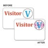 C-Line Time’s Up! Self-Expiring Visitor Badges, One-Day Badge, 3 x 2, White, 100/Box