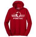 Pontiac Logo Hooded Sweatshirt - Red by Tee Luv