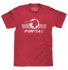 Pontiac Distressed Headdress Logo T-Shirt - Red