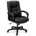 HON HVL131 Executive High-Back Chair, Supports Up to 250 lb, 18.5" to 22" Seat Height, Black