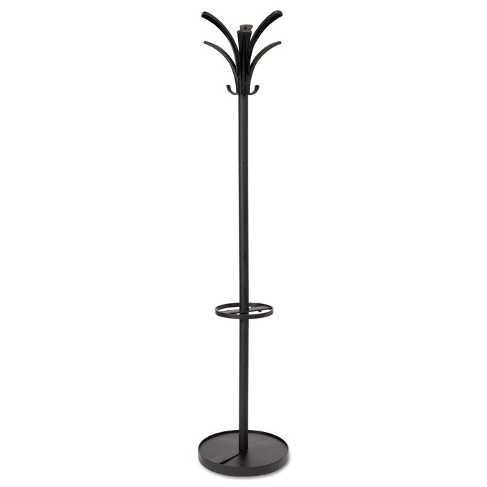 Alba Brio Coat Stand, 13.75w x 13.75d x 66.25h, Black