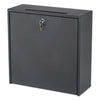 Safco Wall-Mountable Interoffice Mailbox, 18 x 7 x 18, Black