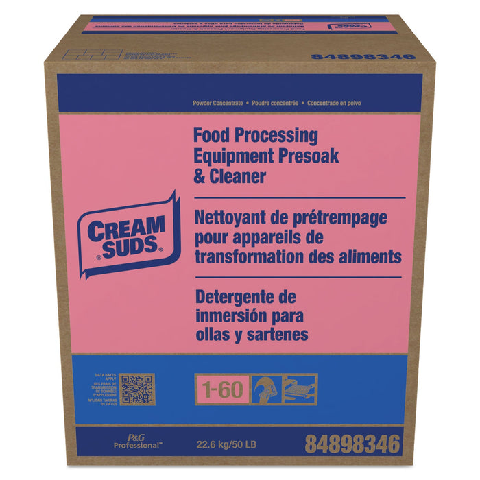 Cream Suds Manual Pot and Pan Presoak and Detergent with Phosphate, Baby Powder Scent, Powder, 50 lb Box