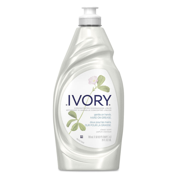 Ivory Dish Detergent, Classic Scent, 24 oz Bottle, 10/Carton