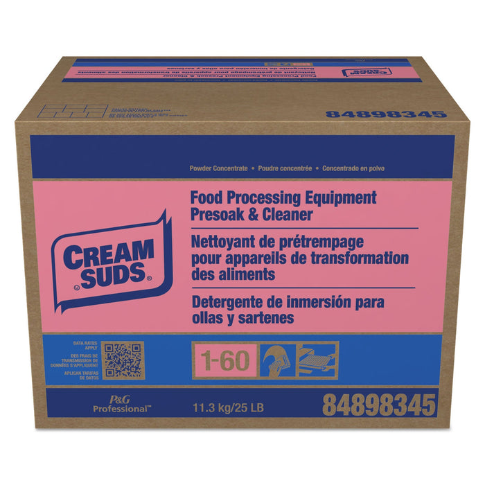 Cream Suds Manual Pot and Pan Presoak and Detergent with Phosphate, Baby Powder Scent, Powder, 25 lb Box
