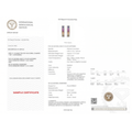 IGI Certified 2.13 Ct Multi Color Unheated Sapphire Diamond channel-set 14K White Gold J Hoop Earrings by Fine Color Jewels