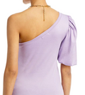 Aqua One Shoulder Puff Sleeve Tee by Vanessa Jane