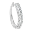 10K White Gold Diamond Hoop Earrings (3/4 cttw, I-J Color, I2-I3 Clarity) by Bids.com