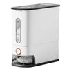25LBS Vertical Rice Dispenser With Dustproof Lid Large Capacity Grain Storage Container With Measuring Cup Built-In
