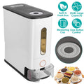 25LBS Vertical Rice Dispenser With Dustproof Lid Large Capacity Grain Storage Container With Measuring Cup Built-In by DailySale