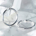25mm Classic French Lock Hoops in Solid Sterling Silver by DailySale