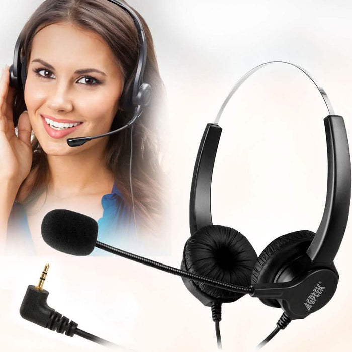 2.5mm Dual Headset for Cordless Phones by DailySale