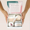 25th Birthday Compass Necklace Spa Gift Box Set by Dear Ava