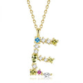 26 Alphabet Necklaces Opal Zirconia 925 Sterling Silver Necklace by DailySale